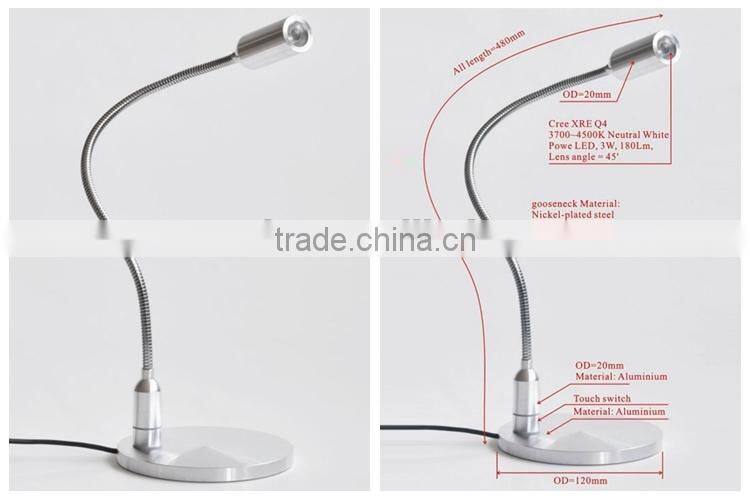 The hottest led reading bed light with LED Bubles and Lamp Switch