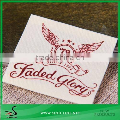 Sinicline Eco-friendly Cotton Printed Label Custom Made