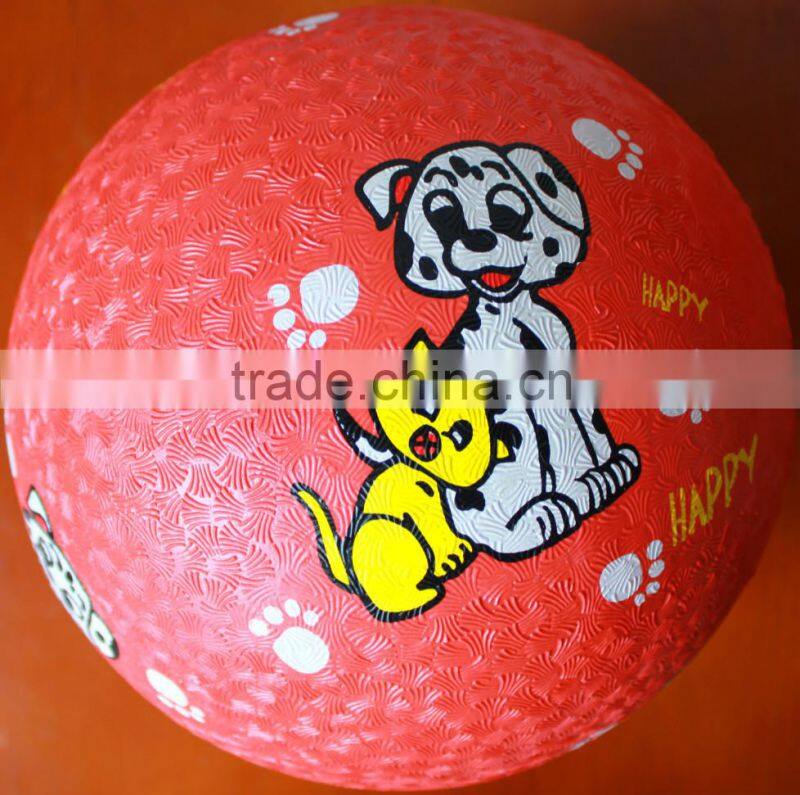 custom 8.5" rubber indoor playground ball