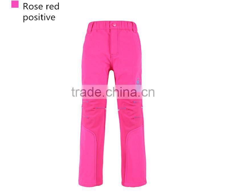 Top fashion children ski pants waterproof breathable anti-static anti- pilling