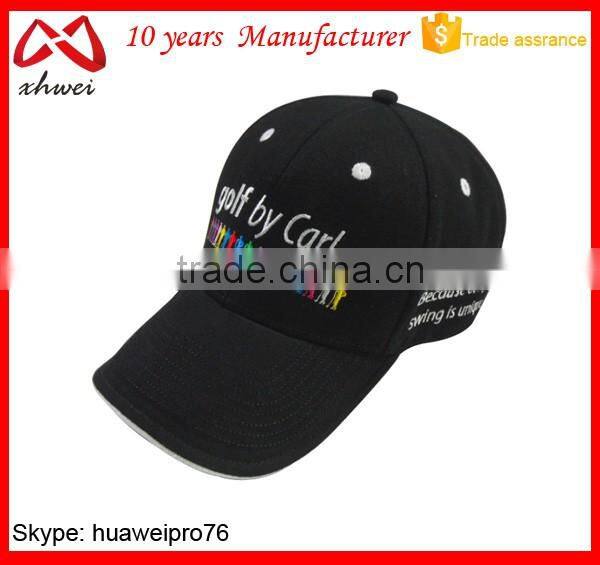 Variously Colors New Design No Logo Cotton 6 Panel Blank Golf Cap Custom