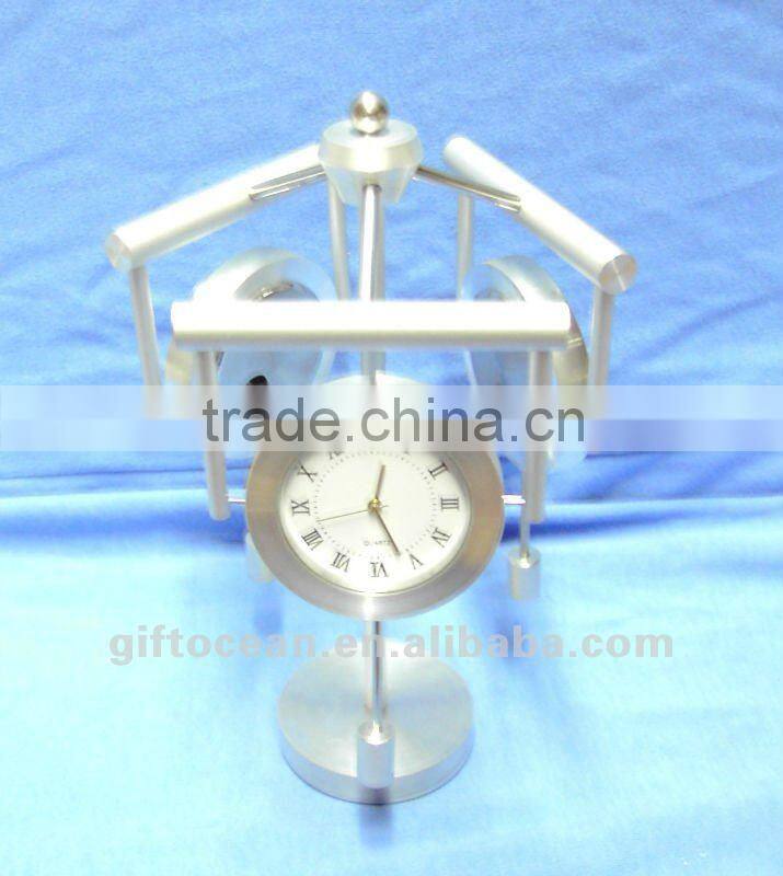 metal weather station clock, business gifts set, thermometer & hygrometer clock