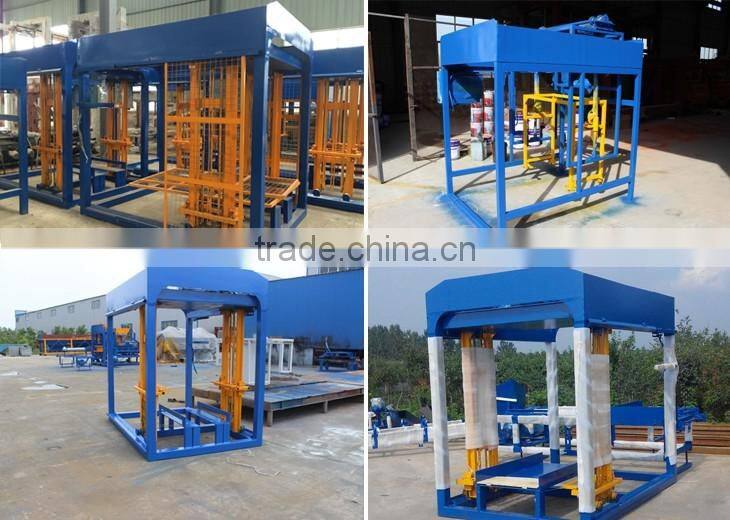 QT4-15c low investment hydraulic pressure brick block machine for hollows and pavers