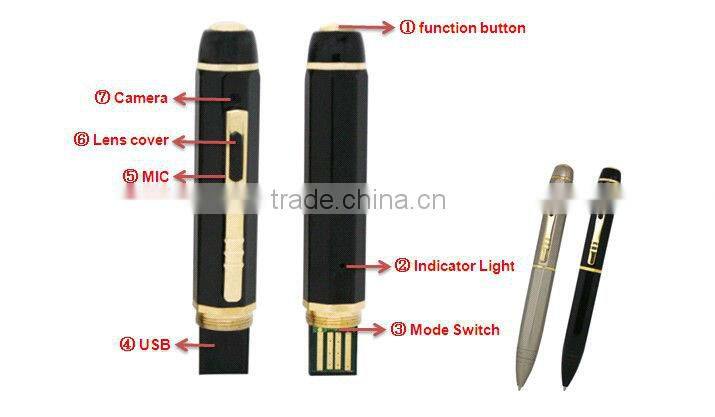 JVE-3102B-1 1280*720 HD Mini Hidden Pen Camera ,Mini HD Hidden camcorder