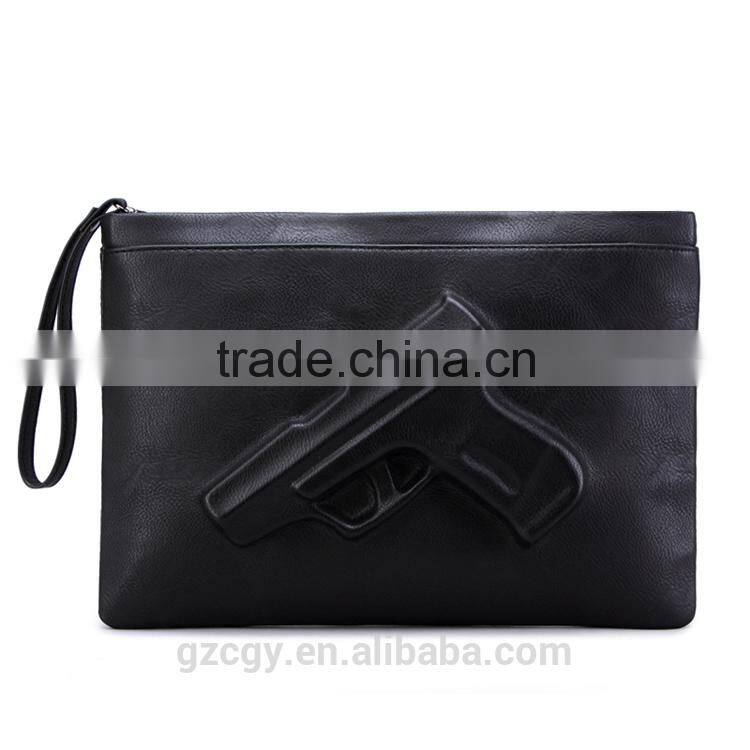 Hot-sale 3D pistol bag women clutch purse