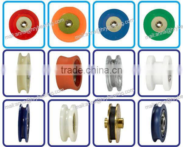 Barnroom sliding shower door roller u groove wheel