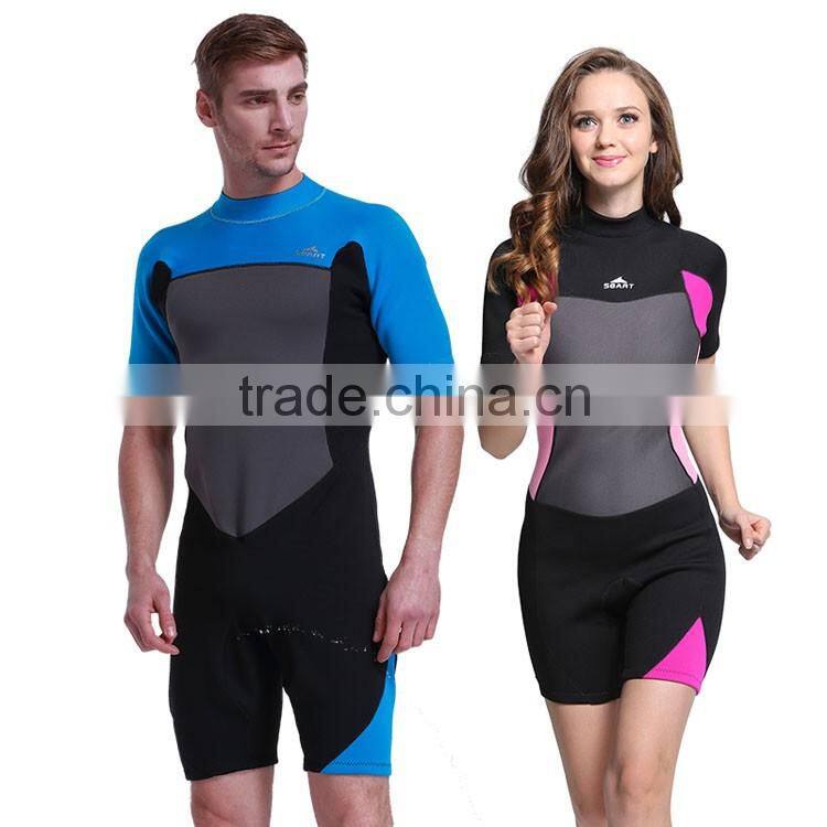 Alibaba gold supplier one piece neoprene fabric short sleeve surfing wetsuit made in china