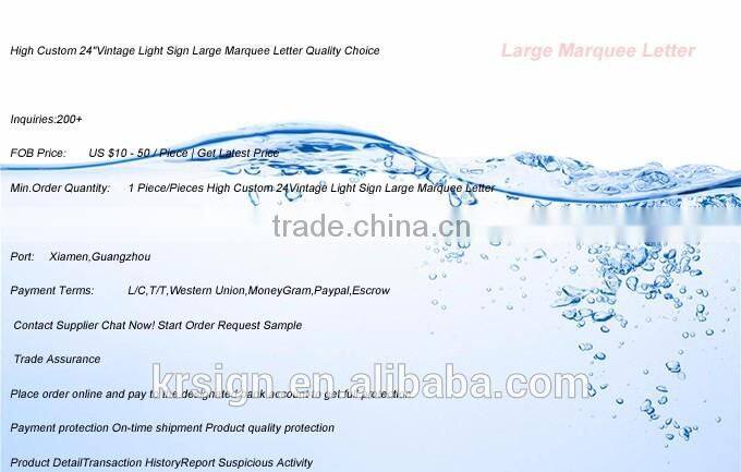 2015 waterproof large hot sales used outdoor illuminated signage acrylic led sign