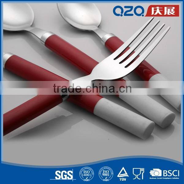 China high grade material custom novelty cutlery set with plastic handle