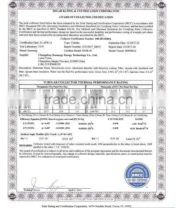 Wall mounted vacuum pipe solar collector