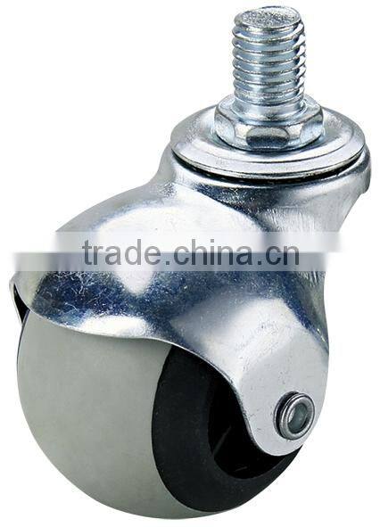 Rubber spherical wheel style caster