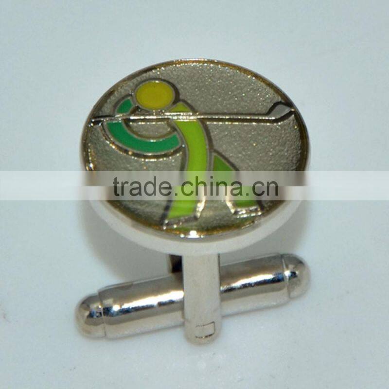 custom made cuff link blanks printing your own LOGO