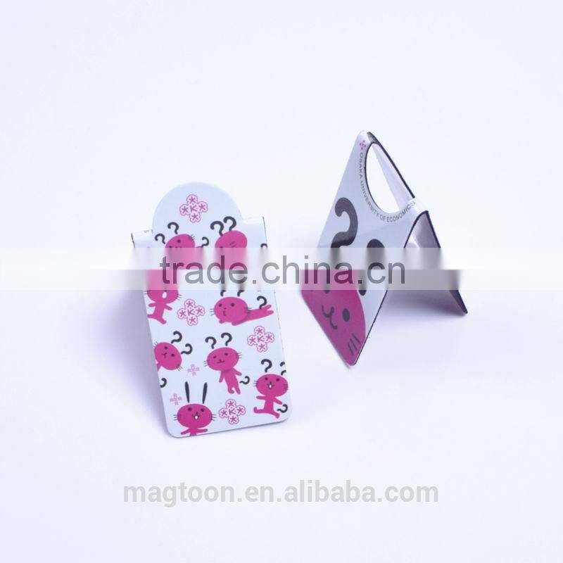 Hot promotional magnetic paper folding bookmark paper bookmarks to decorate paper unique bookmarks