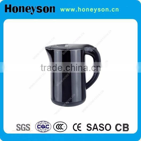 Hotel amenities popular electrical stainless steel kettle with rotation tray