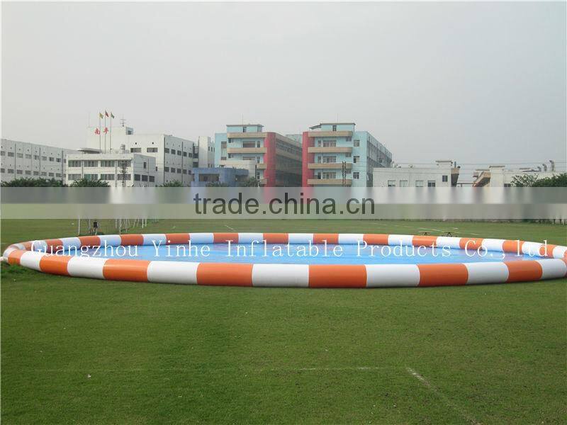 Giant inflatable pool for water park with 30m Diameter