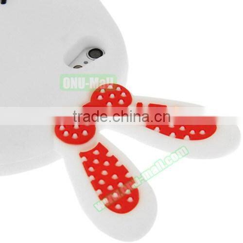 3D Creative Rabbit Pattern Silicone Protective Case for iPhone 6 Plus, Cute Back Case for iPhone 6s Plus