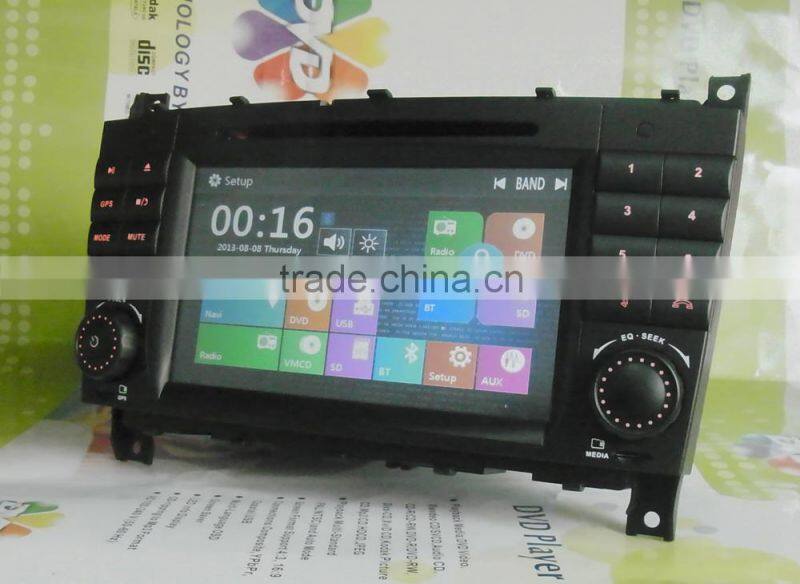 DJ7069 7inch double DIN car DVD player car radio with GPS EXTV 3G ect.for special Mercedes