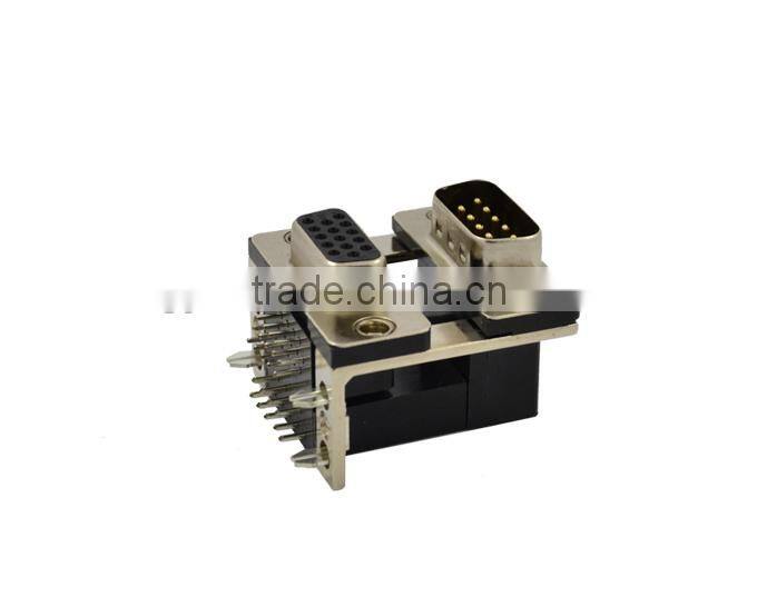 Professional Manufacturer of Dual Port D-SUB DR 9P Male to HDR 15P Female Connector