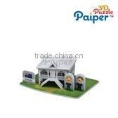 Christmas 3d puzzle ornament diy paper