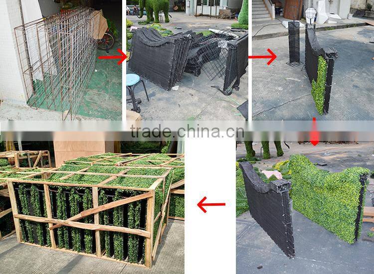 Interior artificial boxwood hedges fake topiary boxwood
