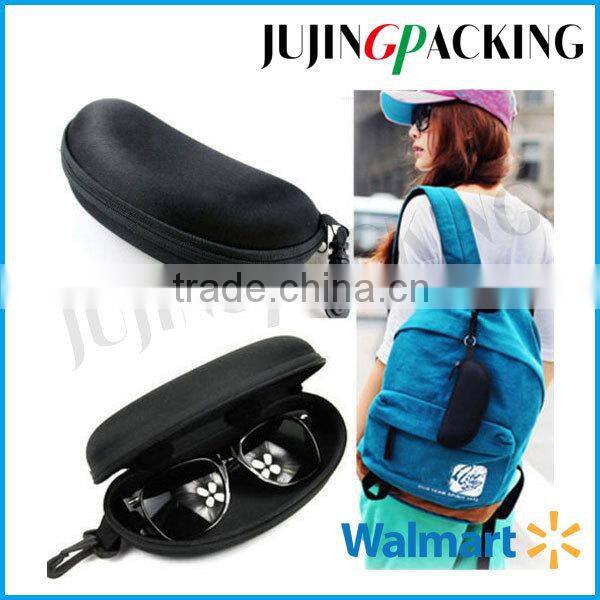 NEW Black Sunglasses Reading Glasses Carry Case Bag Hard Zipper Box
