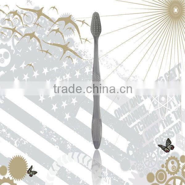 Disposable plastic grip dual head toothbrush for airline travel toothbrush manufacturer