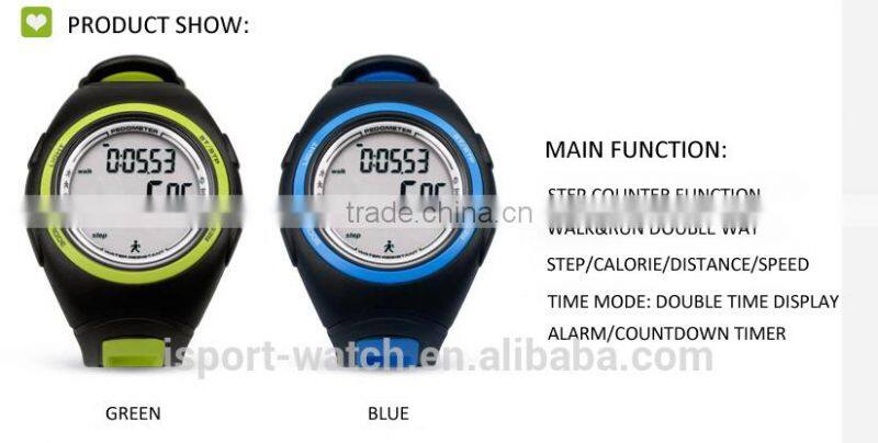 CE Rohs Multi-Color 3D Sensor Sports Watch Instructions for Using Pedometer