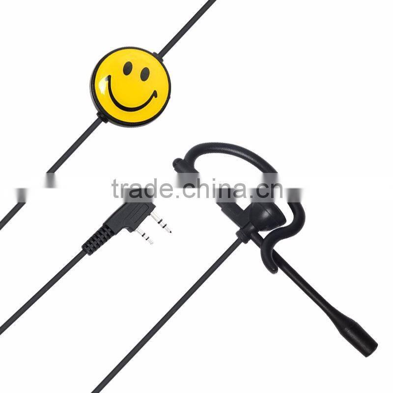 Headset E53C-K earpiece K port with Microphone for Walkie Talkie 5R B5 KG-UVD1P