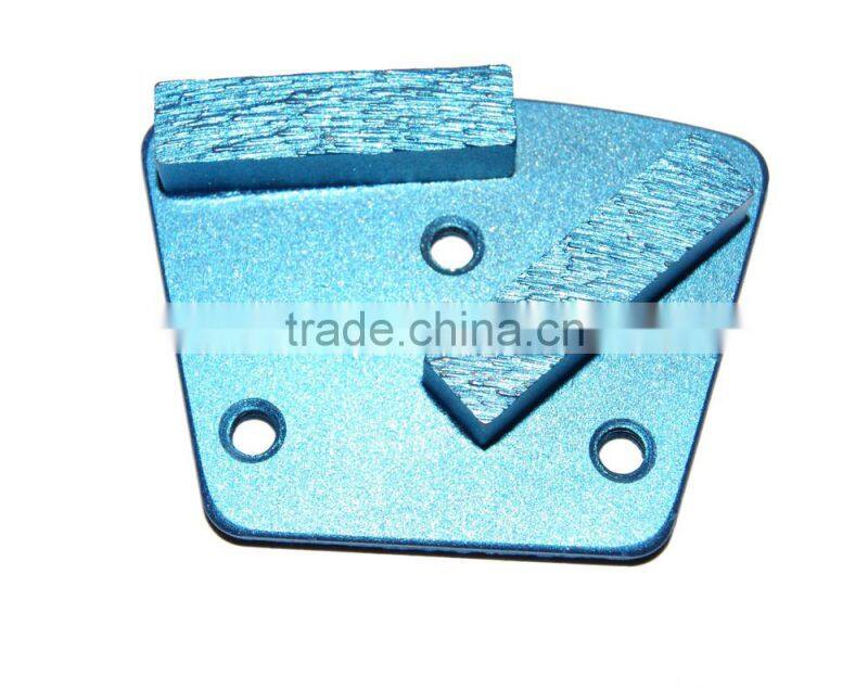 3 M6 diamond stone polishing grinding pads with 2 segments