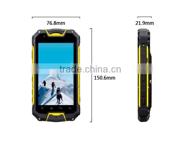 IP68 walkie talkie waterproof snopow M8 dual cpu 4 sim card mobile phone