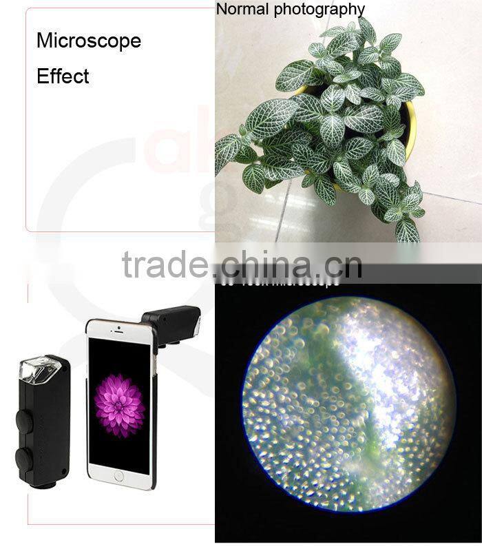button cell powered led light zoom microscope 60-100x zooming magnification digital loupe microscope