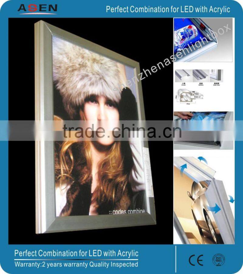 Custom Display Snap Frame Aluminium Thin Light Box
