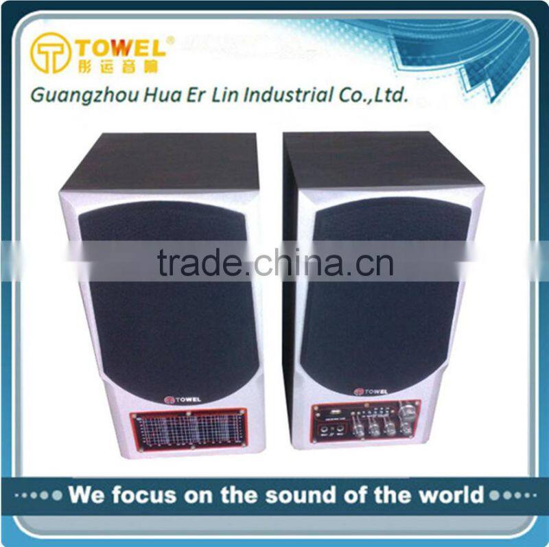 tower home theater speaker with fm radio bluetooth speaker with led light