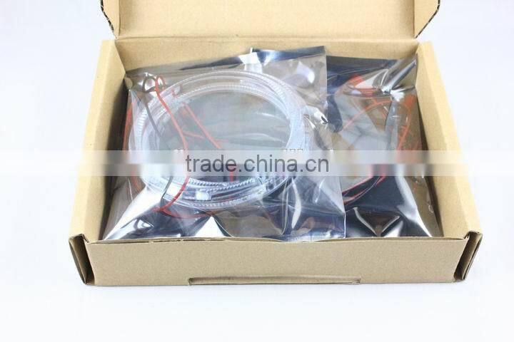 red color waterproof 80mm led angel eyes head lamp xenon bulb CE-certificate headlight for car led halo rings kit
