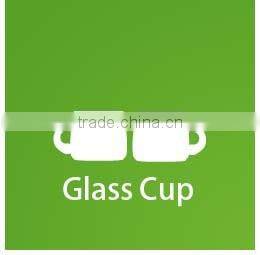 Samyo Glassware Manufacturer mouth blown red sipral line candle holder