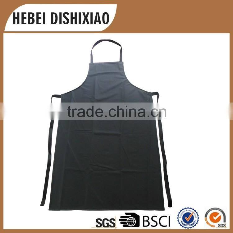 Wholesale cheap price 100 cotton twill black apron