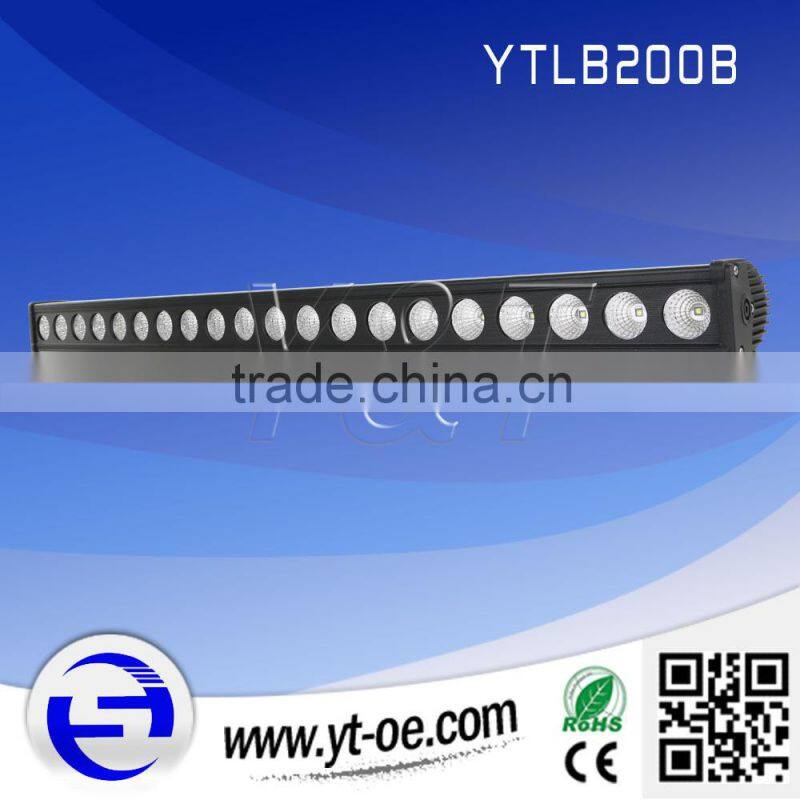 200watt singl row led light bar 17000lm ip67 12v waterproof led light bar led light offroad orange color