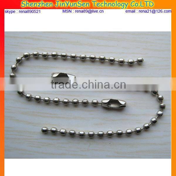 316L stainless steel ball chain necklace