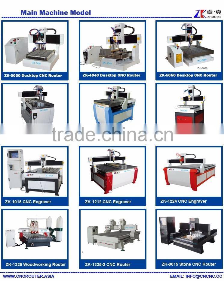 Reliable Supplier Small Router CNC Carving Machine Wood 6090 4 Axis With Mach3 Control 200mm Z Axis ZK6090-2200W