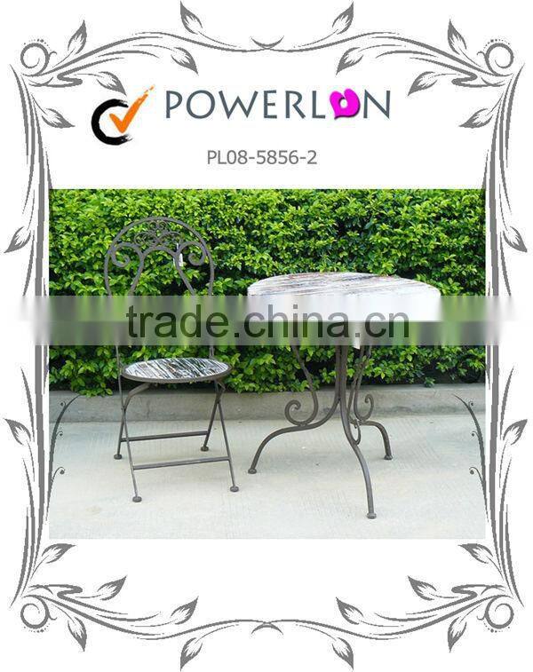 Folding Antique Round Classical Outdoor iron Table base Patio Furniture