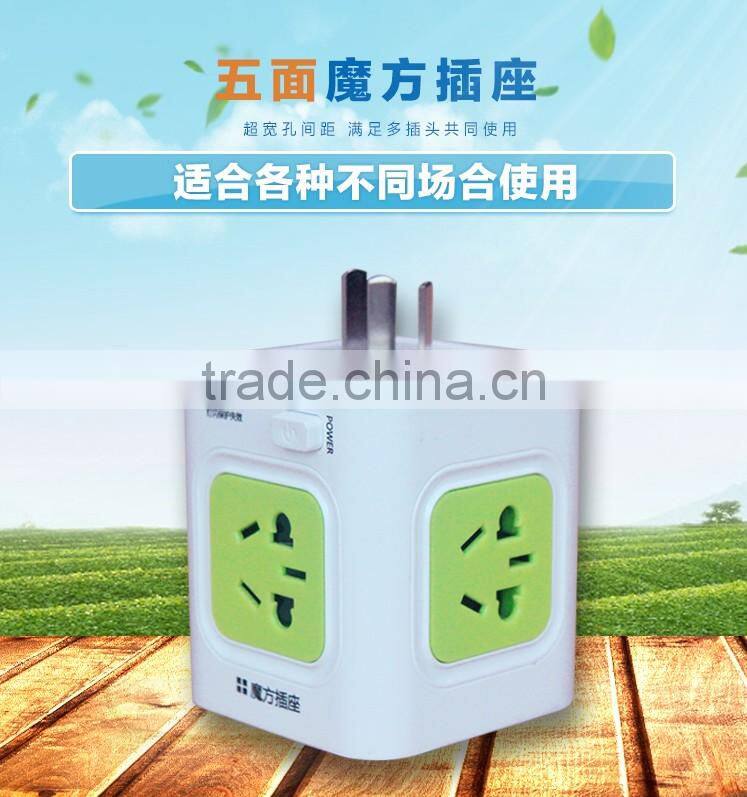 5 outlets universal magic power strip bar