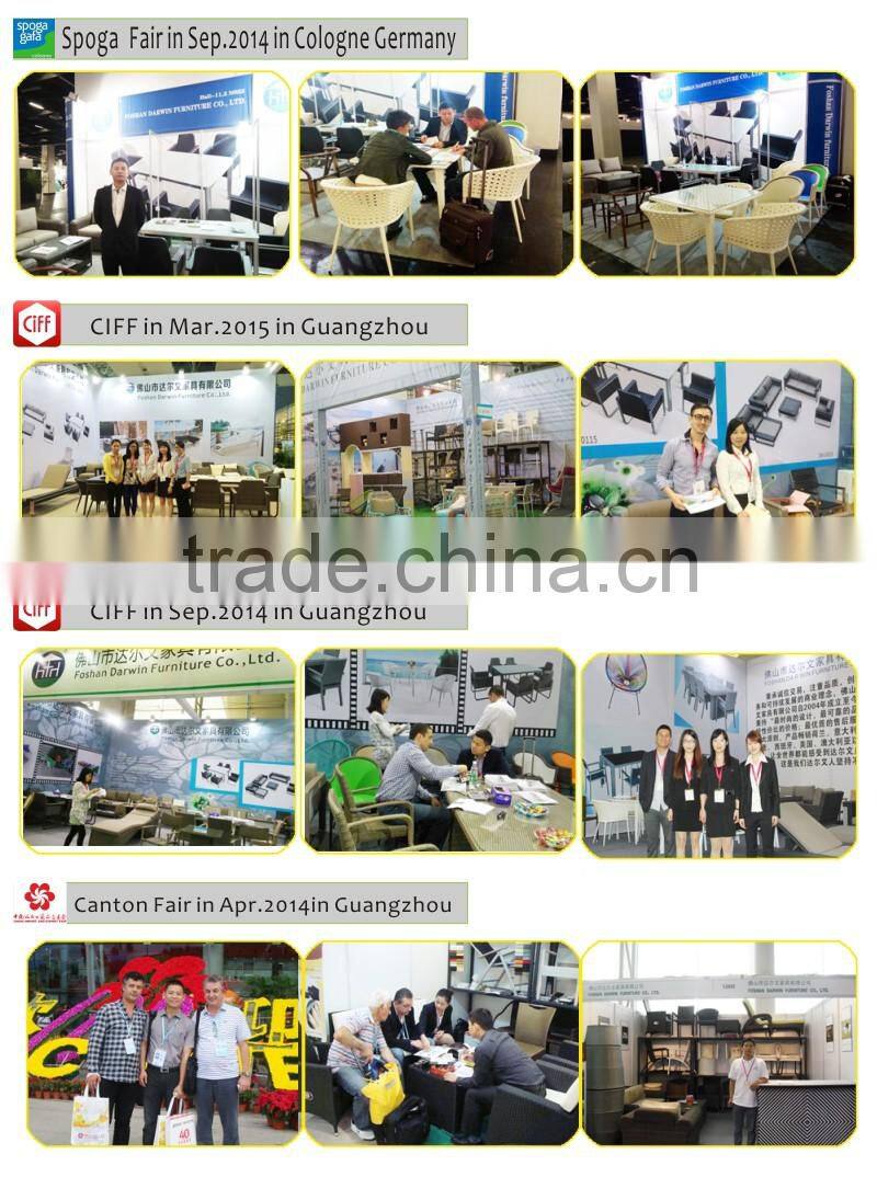 Hot sale modern outdoor sunbed lounge furniture garden round daybed bed