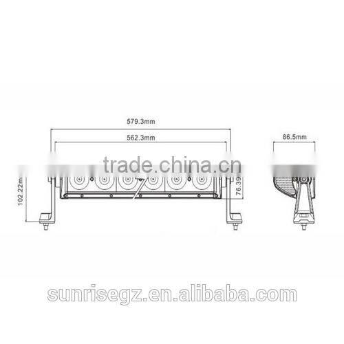 10W per LED,100W CRE LED Work Light Bar,Cre LED Mining Bar,for ATV SUV JEEP Offroad Vehicle(SR-BC10-100A,100W)Spot/Flood/Combo