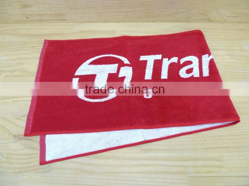 100% Cotton Terry Jacquard Sports Towel With Customized Logo
