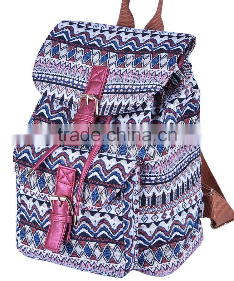 top quality Chinese style ladies backpack bag