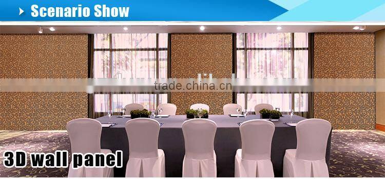 Eco-friendly 3d effect wood decorative wall panel pvc wall panels