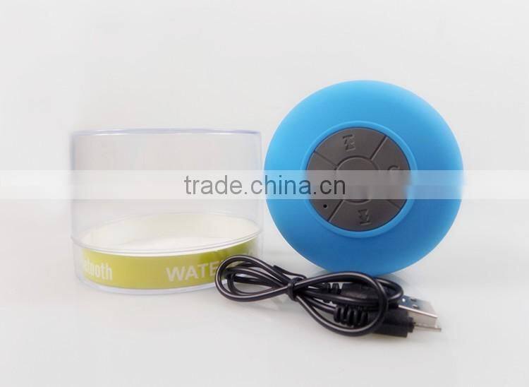 Wireless Stereo Shockproof Shower Waterproof Bluetooth Speaker With Suction Cup For Bathroom,Car,Outdoor Use