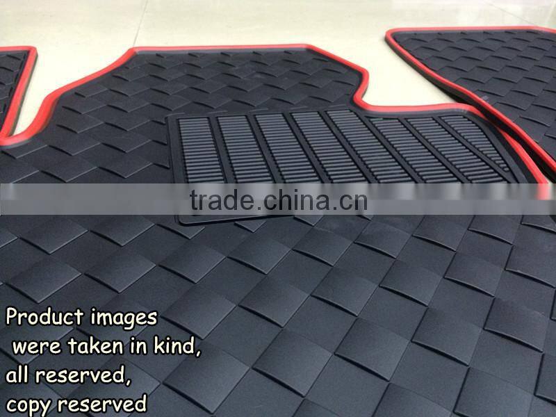 original black rubber car floor mats for Q3