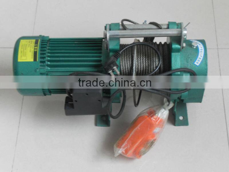 KCD type wire rope electric crane hoist for construction