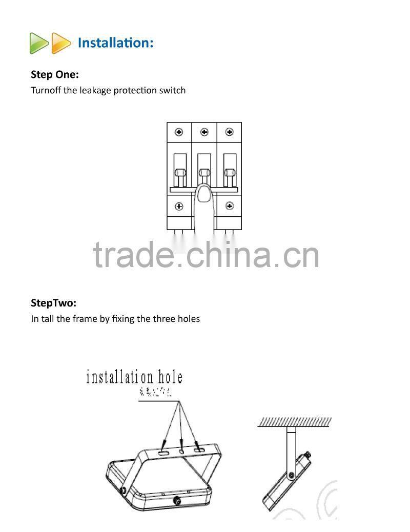 Aluminum Die Casting IPAD 20W LED Flood Light